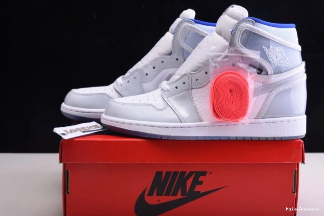 MaikeSneakers Racer Jordan 1 Retro White CK6637-104 High Air Zoom Blue 0813